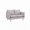 Divano 2 posti Florin moderno grigio comfort per soggiorno