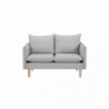 Divano 2 posti Florin moderno grigio comfort per soggiorno