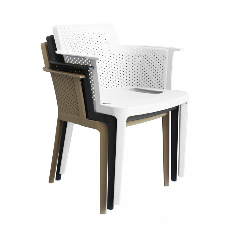 Set 4 Poltrone Cathy moderne per soggiorno e sala da pranzo