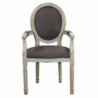 Set 2 poltrone Constance velluto taupe eleganti per soggiorno