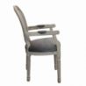 Set 2 poltrone Constance velluto taupe eleganti per soggiorno