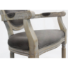 Set 2 poltrone Constance velluto taupe eleganti per soggiorno