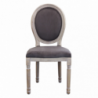 Set 2 sedie Constance velluto taupe imbottite moderne eleganti