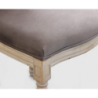 Set 2 sedie Constance velluto taupe imbottite moderne eleganti