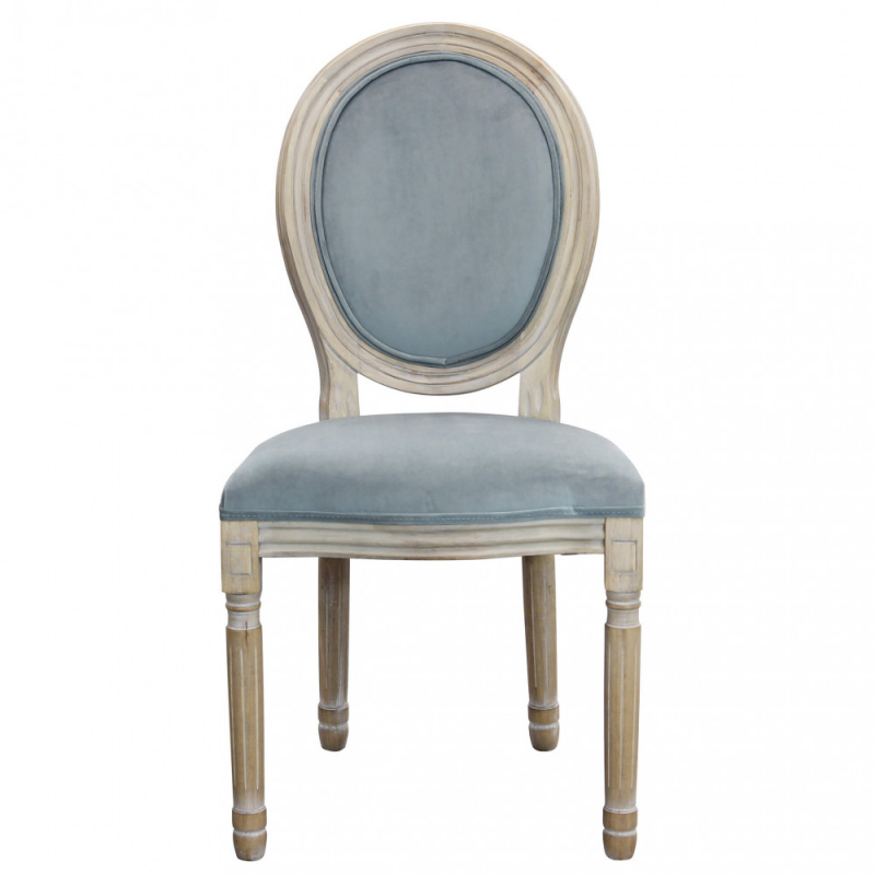 Set 2 sedie Constance velluto grigio eleganti e moderne