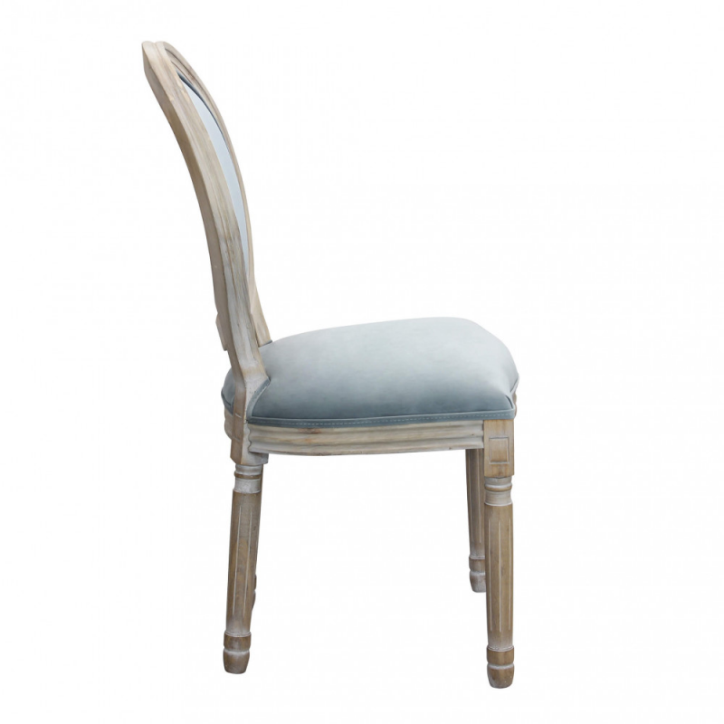 Set 2 sedie Constance velluto grigio eleganti e moderne