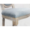 Set 2 sedie Constance velluto grigio eleganti e moderne