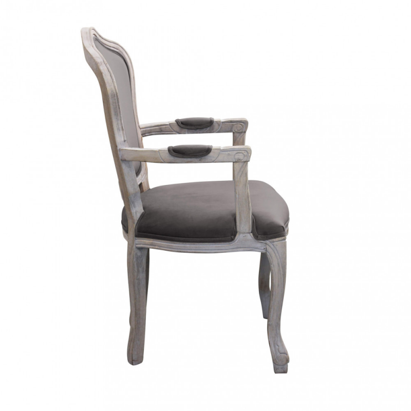 Set 2 poltrone Charlene in velluto taupe eleganti e moderne