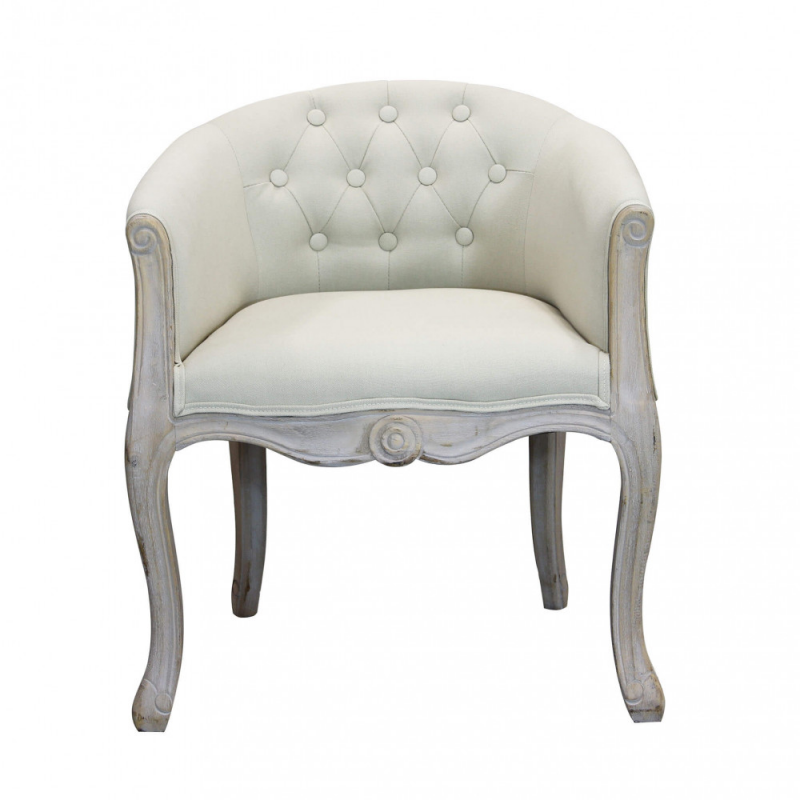 Set 2 poltrone Coreen tessuto grigio imbottite eleganti moderne