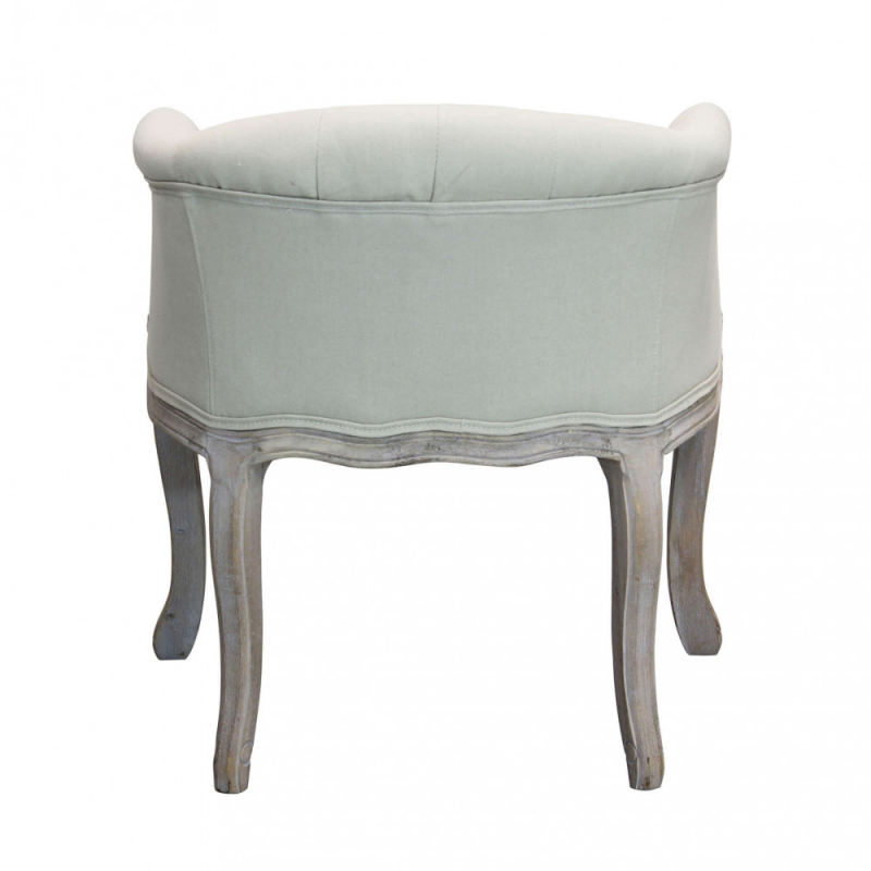 Set 2 poltrone Coreen tessuto grigio imbottite eleganti moderne