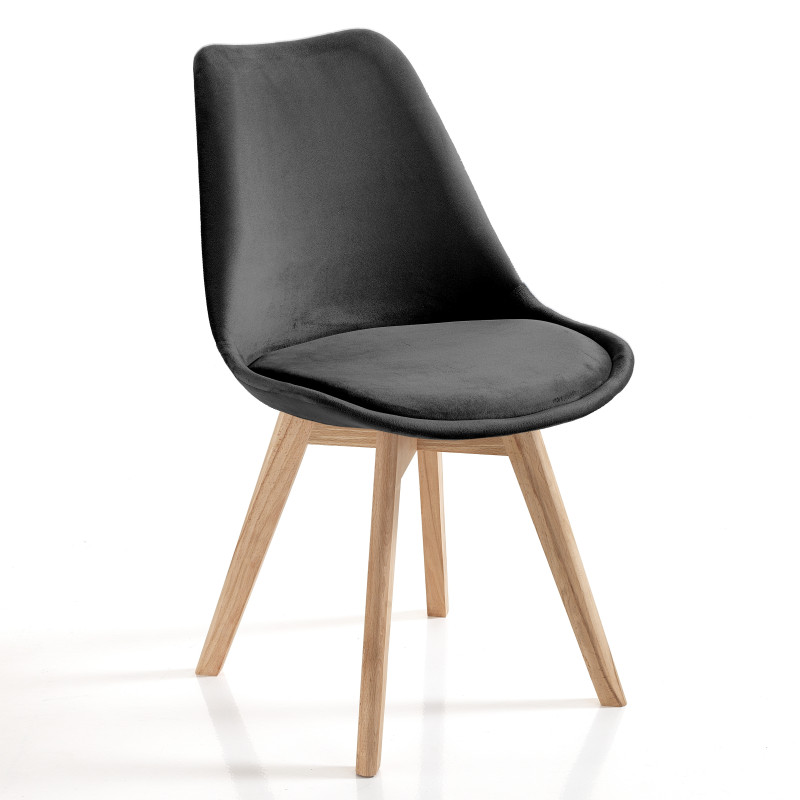 Sedia Kiki Soft Black 65 X 47 X 50 Cm