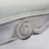 Set 2 poltrone Coreen tessuto grigio imbottite eleganti moderne