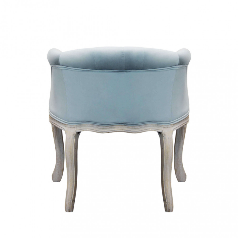 Set 2 poltrone Coreen velluto grigio design classico elegante