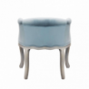Set 2 poltrone Coreen velluto grigio design classico elegante