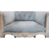 Set 2 poltrone Coreen velluto grigio design classico elegante