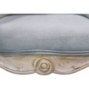 Set 2 poltrone Coreen velluto grigio design classico elegante