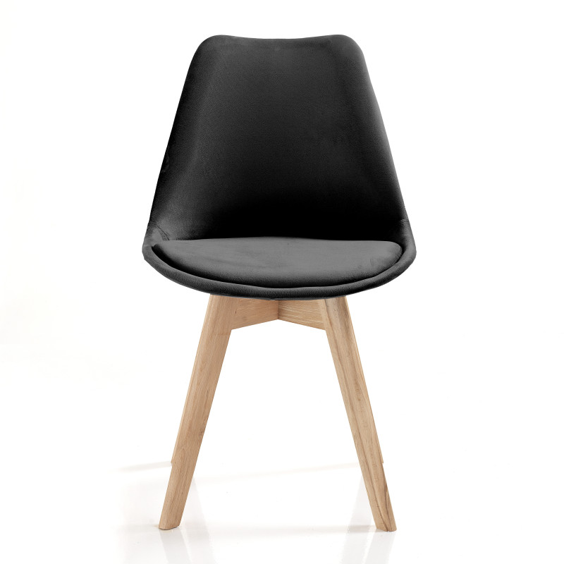 Sedia Kiki Soft Black 65 X 47 X 50 Cm