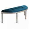 Set 2 panche Margi in velluto blu moderne per soggiorno