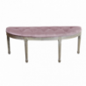 Set 2 panche Margi in velluto rosa moderne per soggiorno