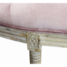 Set 2 panche Margi in velluto rosa moderne per soggiorno