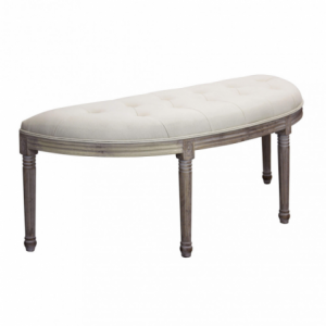 Set 2 panche Margi tessuto grigio imbottite moderne versatili