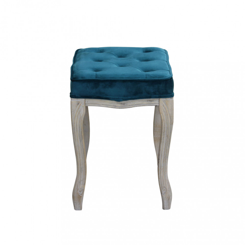 Set 2 sgabelli Marly velluto blu eleganti e moderni