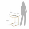 Tavolino / Comodino Tati Gold 56 X 44 H.8,5 Cm