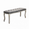 Set 2 panche Misty in velluto taupe moderne per soggiorno