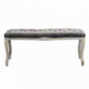 Set 2 panche Misty in velluto taupe moderne per soggiorno