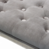 Set 2 panche Misty in velluto taupe moderne per soggiorno