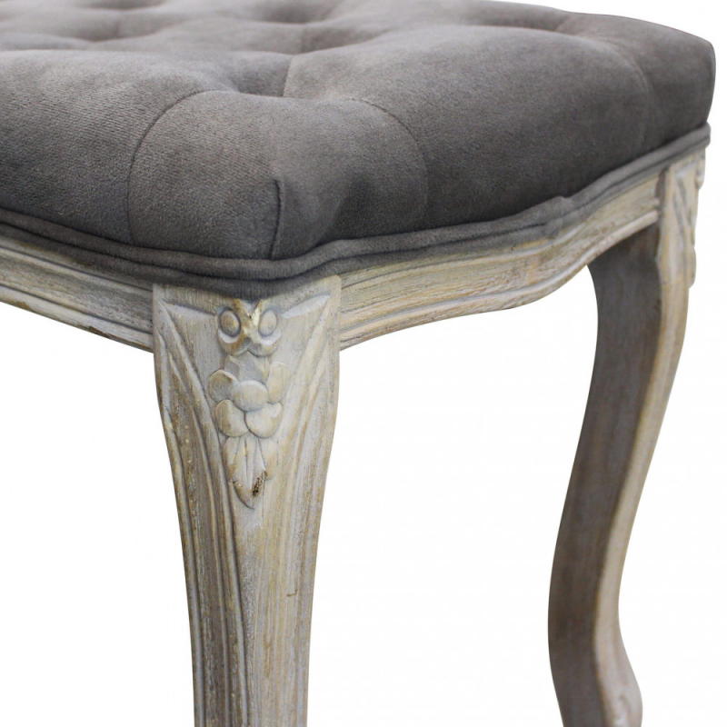 Set 2 panche Misty in velluto taupe moderne per soggiorno