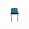 Set 2 panche Misty in velluto blu moderne per soggiorno