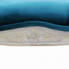 Set 2 panche Misty in velluto blu moderne per soggiorno