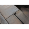 Divano 2 posti Chesterfield in ecopelle vintage marrone