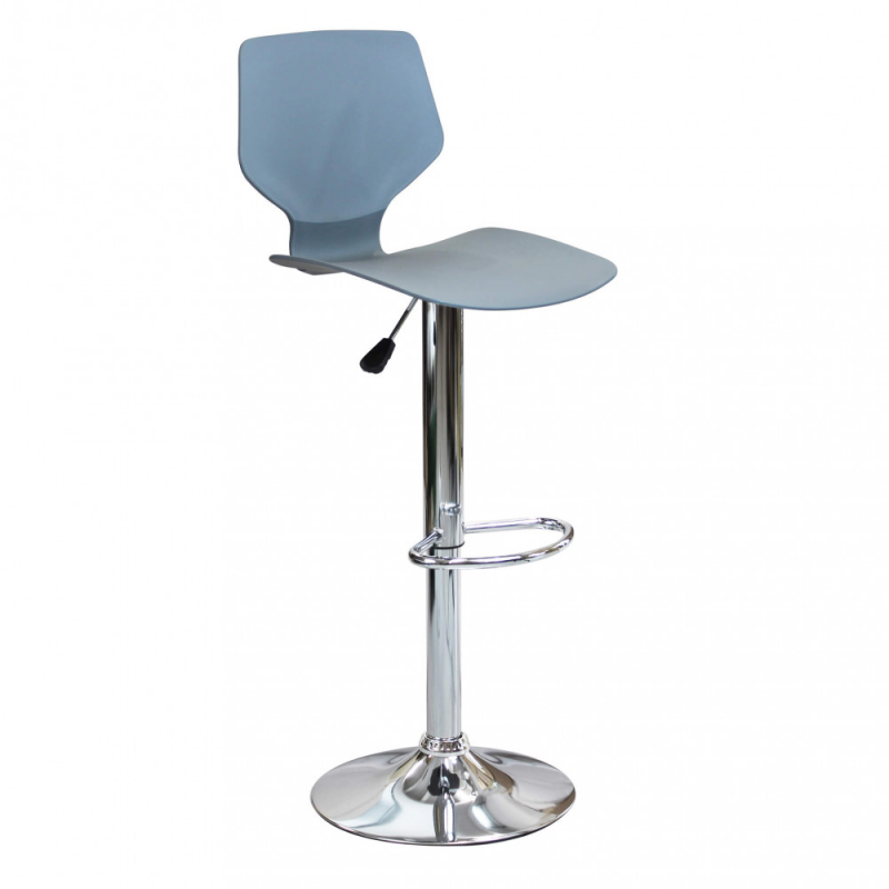 Set 2 sgabelli Joshua grigi moderni regolabili per cucina e bar