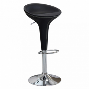 Set 2 sgabelli Jago neri moderni regolabili per cucina e bar