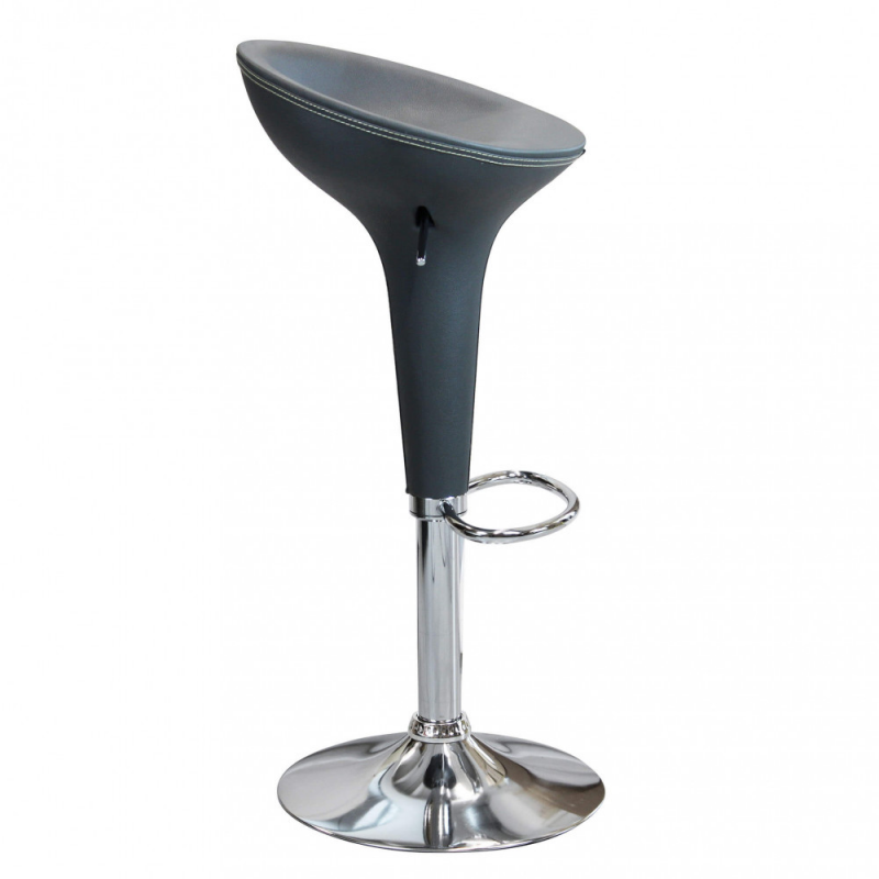 Set 2 sgabelli Jago grigi moderni regolabili per cucina e bar