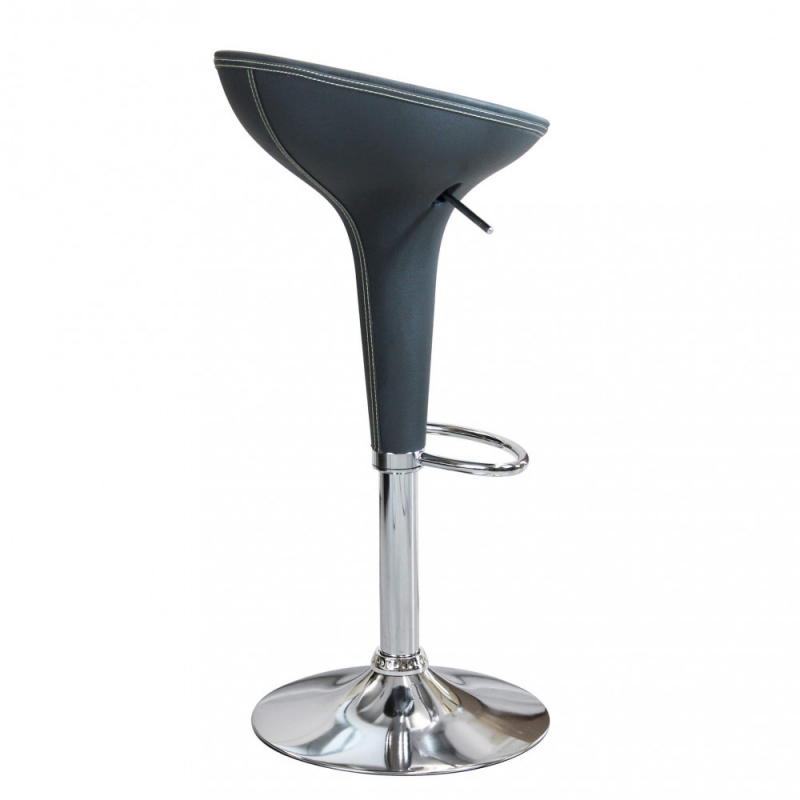 Set 2 sgabelli Jago grigi moderni regolabili per cucina e bar