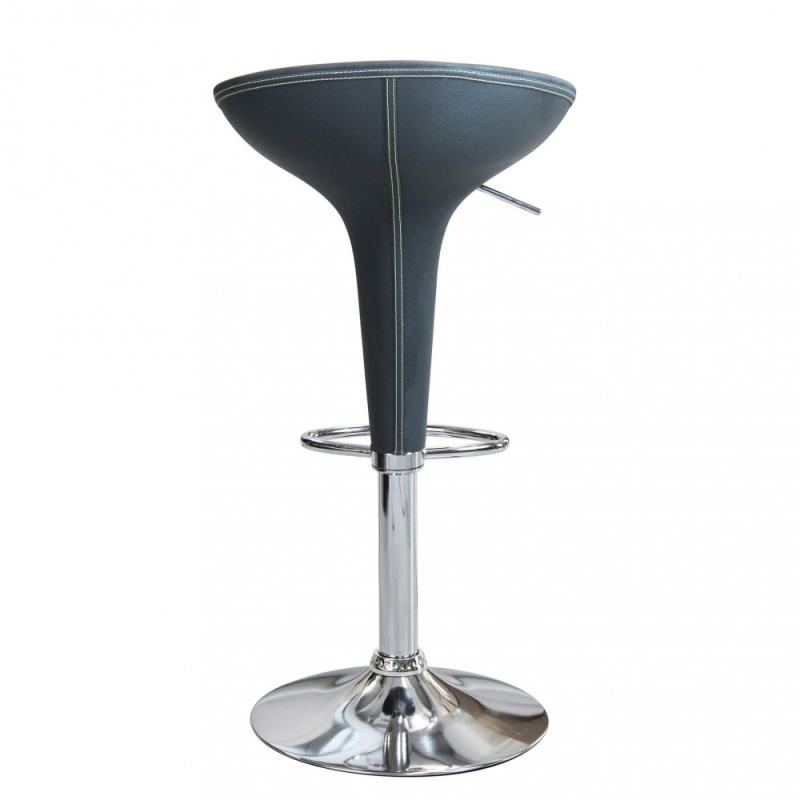 Set 2 sgabelli Jago grigi moderni regolabili per cucina e bar