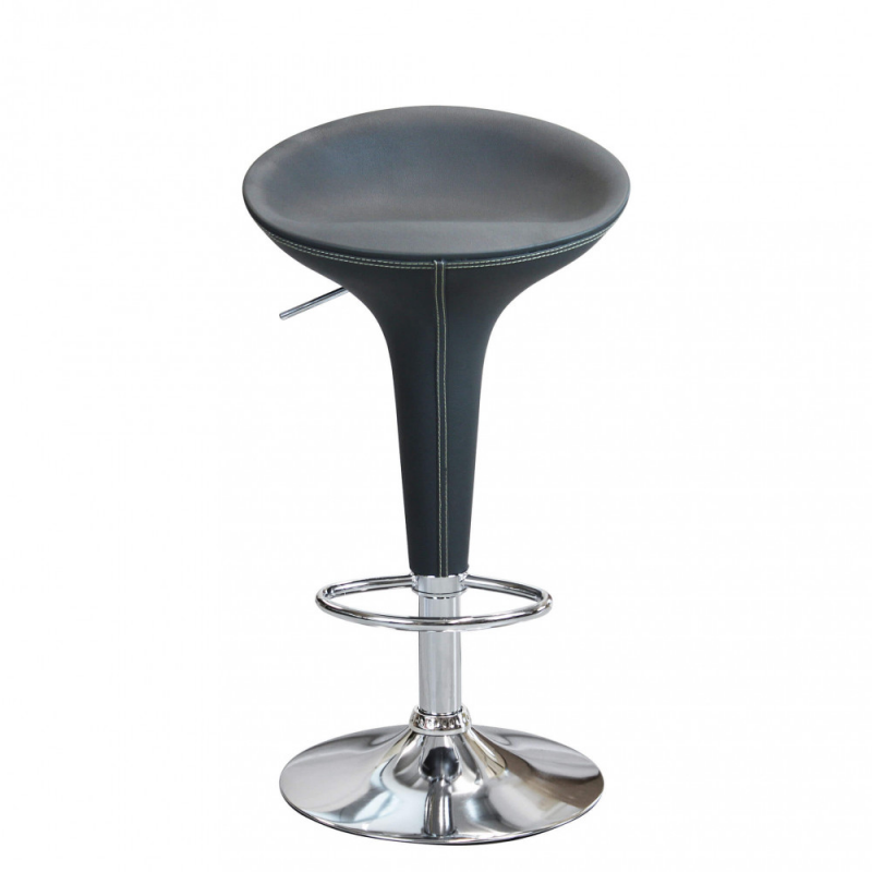 Set 2 sgabelli Jago grigi moderni regolabili per cucina e bar