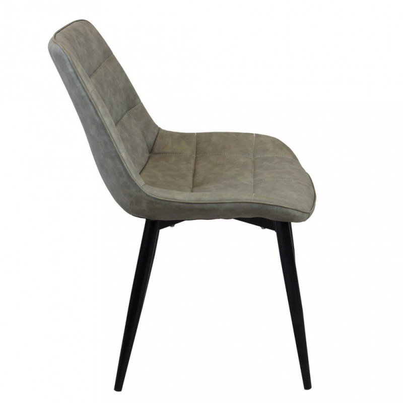 Set 4 poltrone Winona in ecopelle moderne per soggiorno e sala