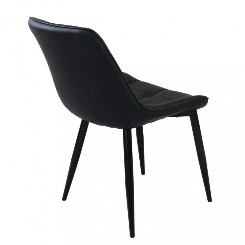 Set 4 poltrone Winona in ecopelle moderne per soggiorno e sala