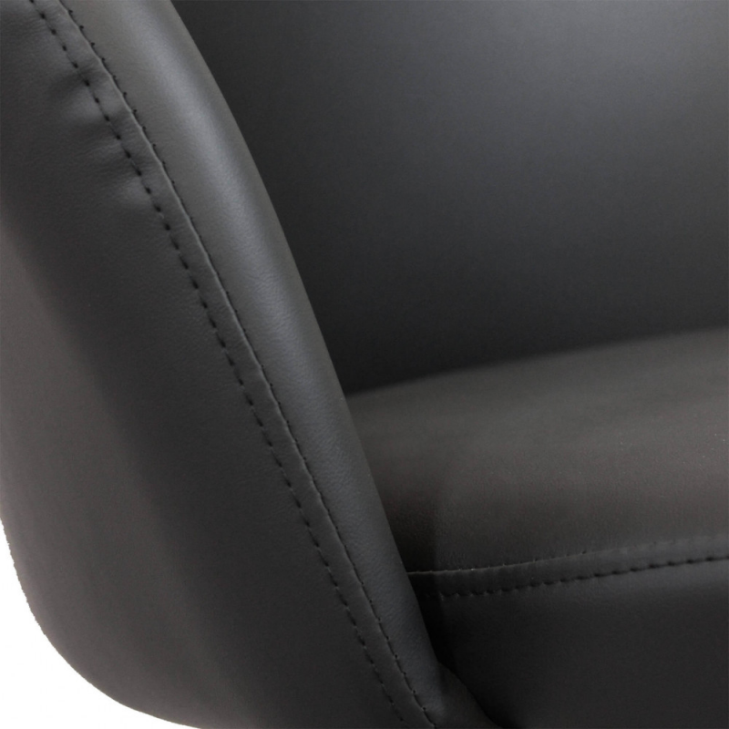 Set 2 poltrone Sissy in ecopelle moderne per soggiorno e sala