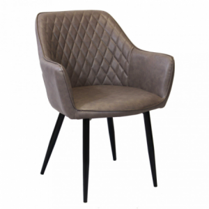 Set 2 poltrone Sindy in ecopelle classiche per soggiorno elegante