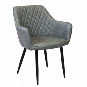 Set 2 poltrone Sindy in ecopelle classiche per soggiorno elegante