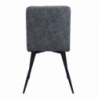 Set 4 poltrone Rosalyn in ecopelle classiche per soggiorno elegante