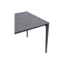 Tavolo Alghero 180x90 Alluminio Antracite Piano Gress Grigio Moia