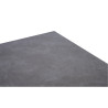Tavolo Alghero 180x90 Alluminio Antracite Piano Gress Grigio Moia