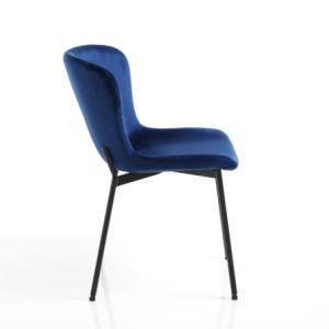 Zoom Sedia Snug Velvet Blue 75 X 68 H52,5 Cm