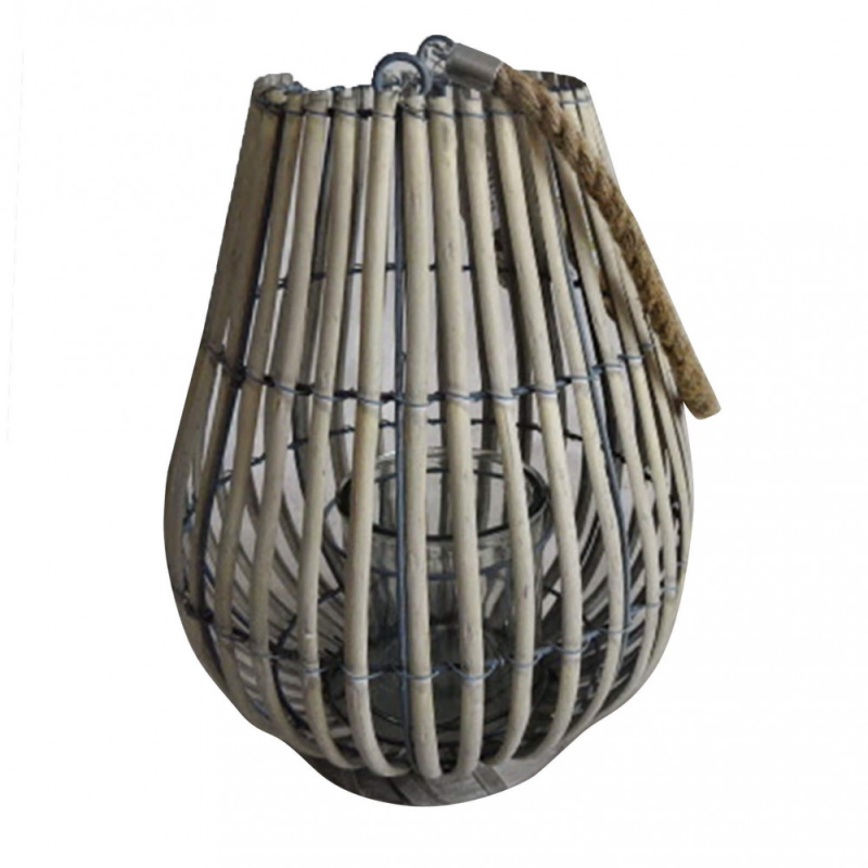 Lanterna Celeste bianco antico in ferro per casa e giardino